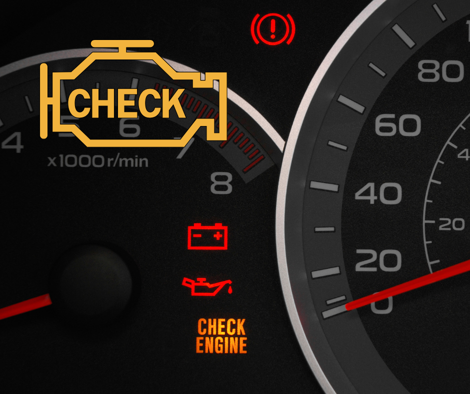 Check Engine Light is on.